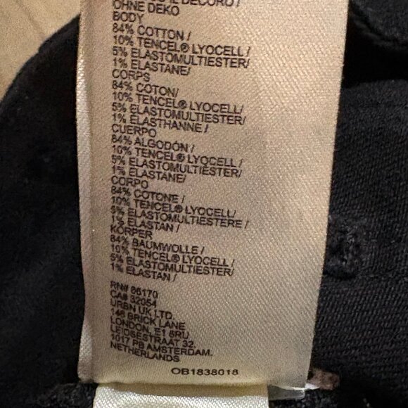 MAEVE Anthropologie Junie High Rise Slim Jeans Size 28 Black - Picture 11 of 13